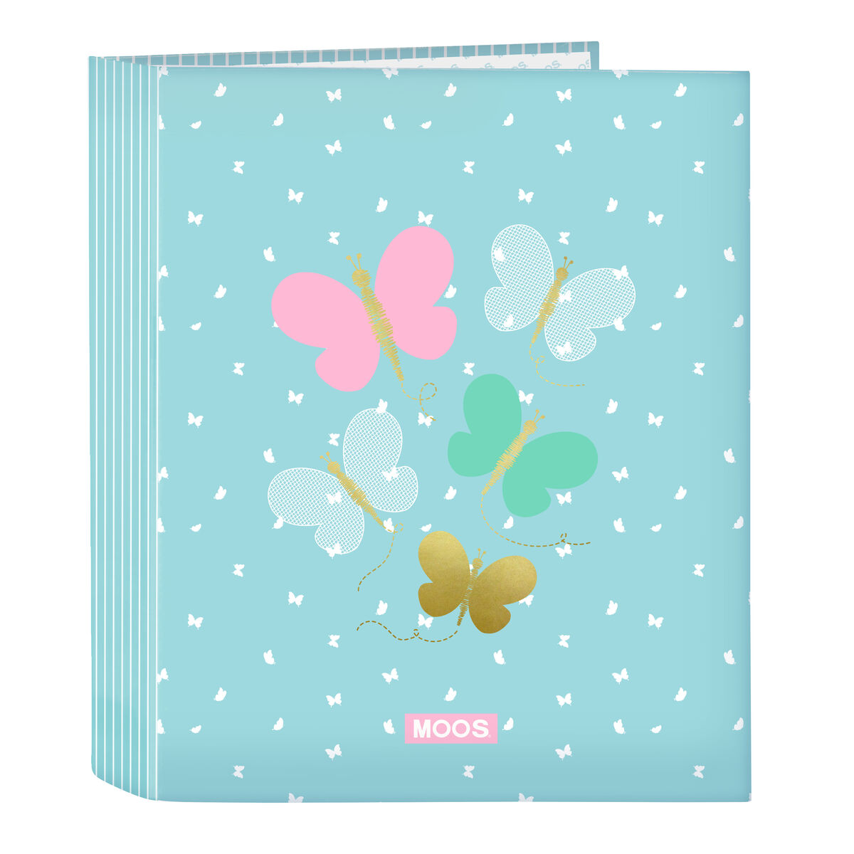 Ring binder Moos Butterflies Blue A4 27 x 33 x 6 cm Ring binder Moos Butterflies Blue A4 27 x 33 x 6 cm
