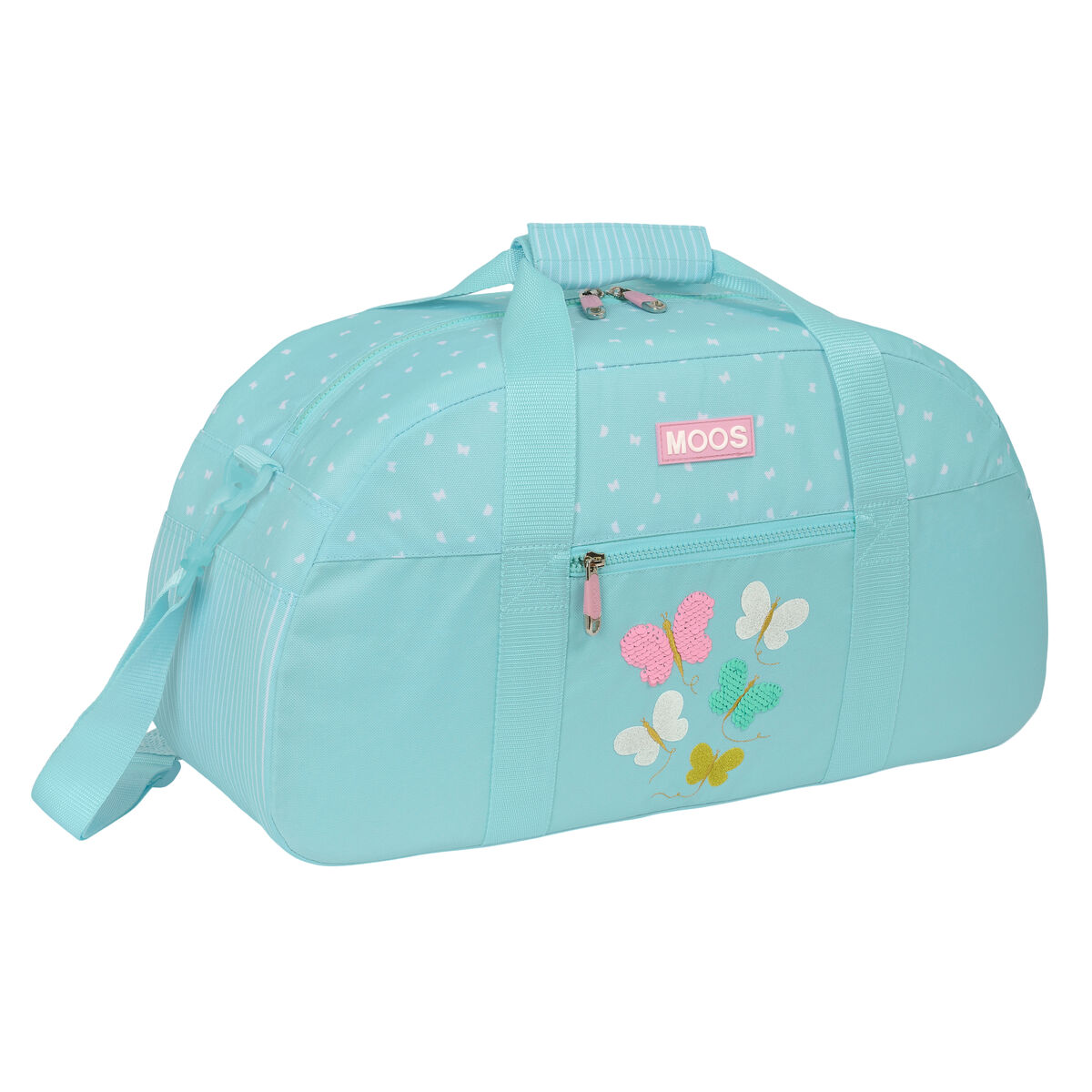 Sports bag Moos Butterflies Light Blue 50 x 26 x 20 cm Sports bag Moos Butterflies Light Blue 50 x 26 x 20 cm