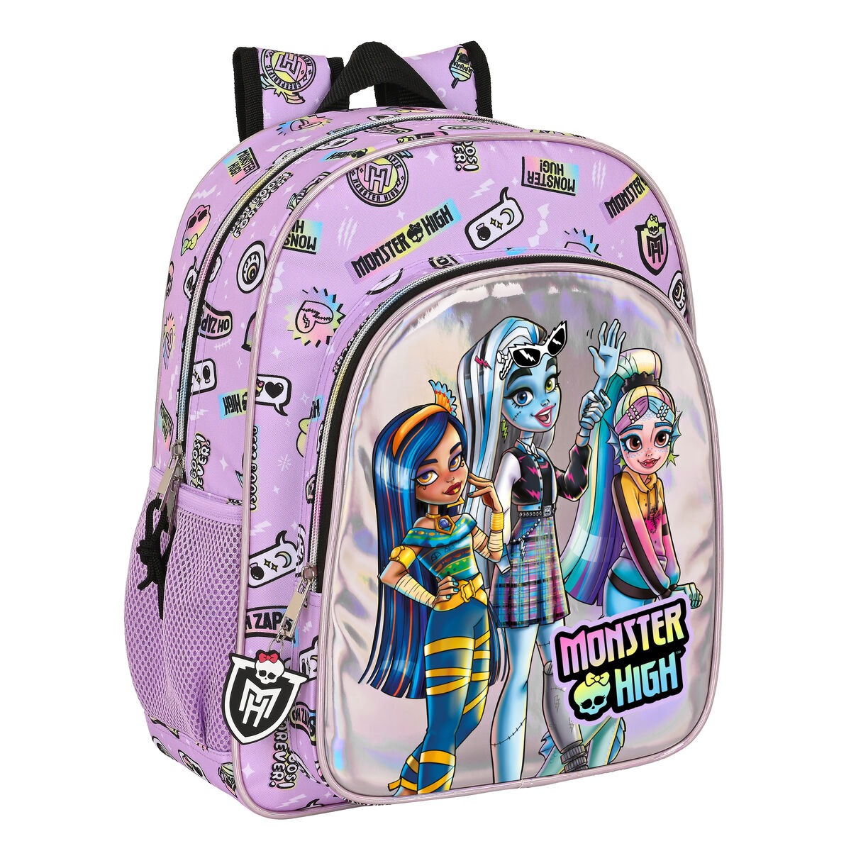 School Bag Monster High Best boos Lilac 32 X 38 X 12 cm School Bag Monster High Best boos Lilac 32 X 38 X 12 cm