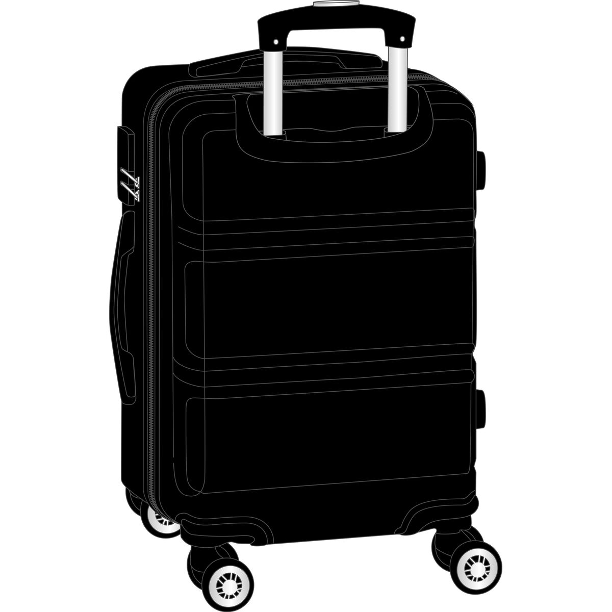Cabin suitcase Safta Dark grey 20” 34,5 x 55 x 20 cm