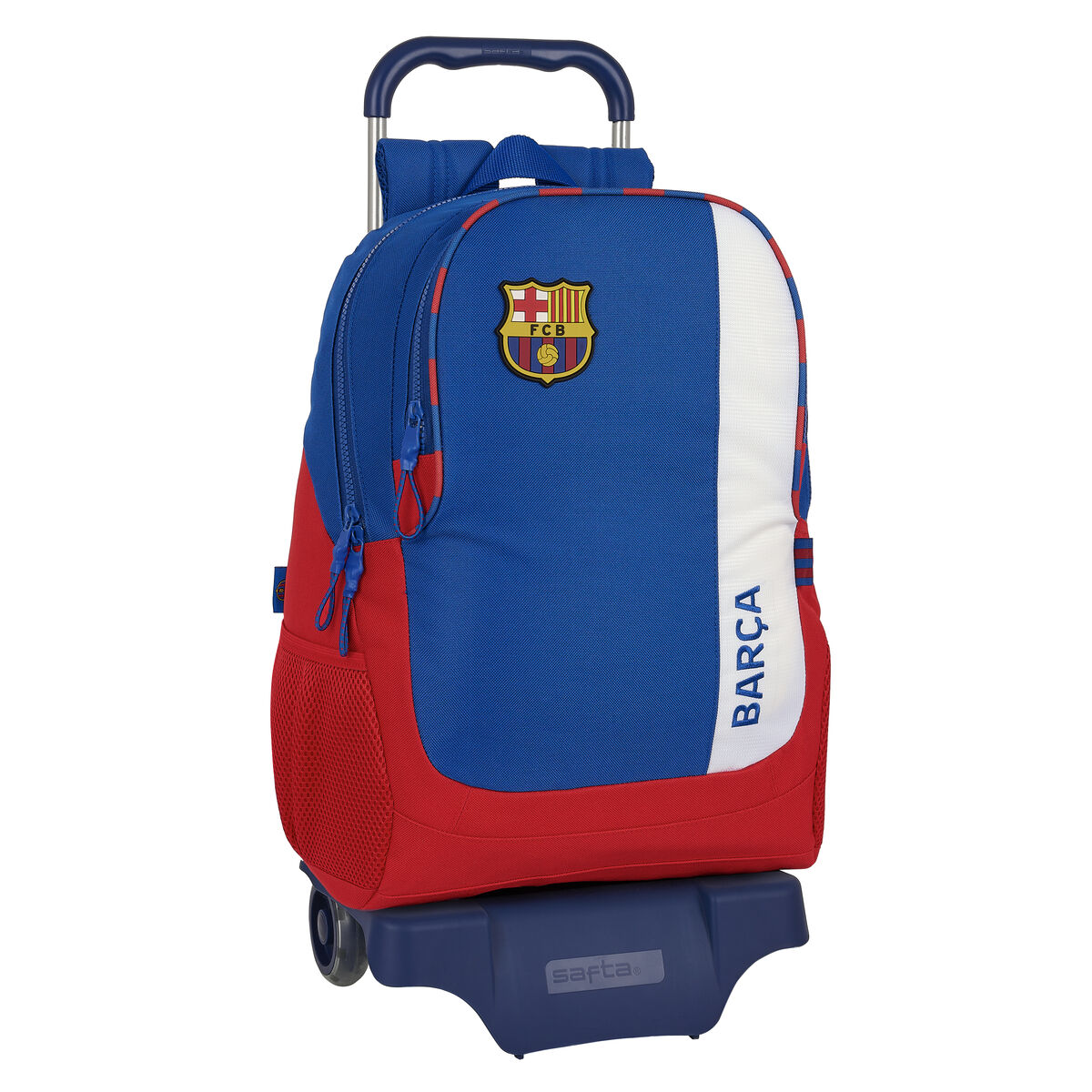 School Rucksack with Wheels F.C. Barcelona Blue Maroon 32 x 44 x 16 cm School Rucksack with Wheels F.C. Barcelona Blue Maroon 32 x 44 x 16 cm