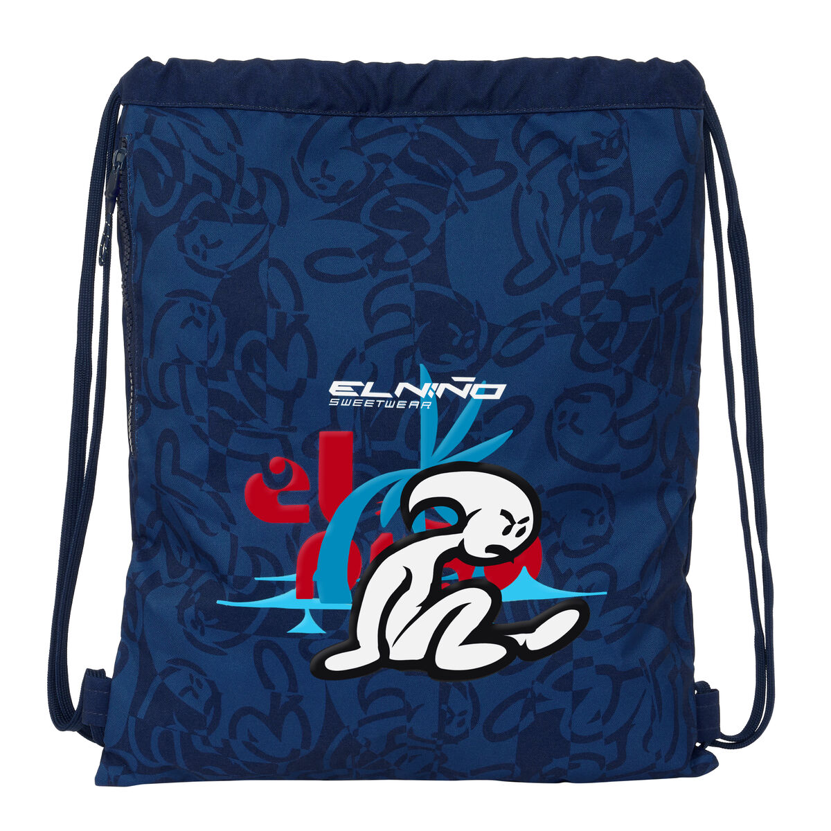 Backpack with Strings El Niño Paradise Navy Blue 35 x 40 x 1 cm Backpack with Strings El Niño Paradise Navy Blue 35 x 40 x 1 cm