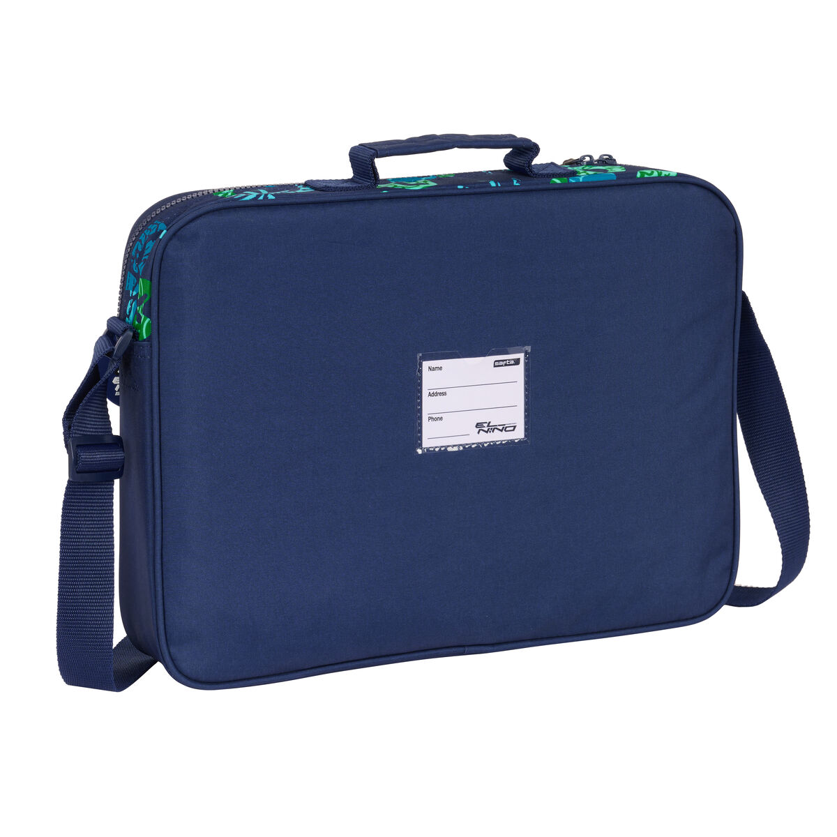 School Satchel El NiÃ±o Glassy Navy Blue 38 x 28 x 6 cm