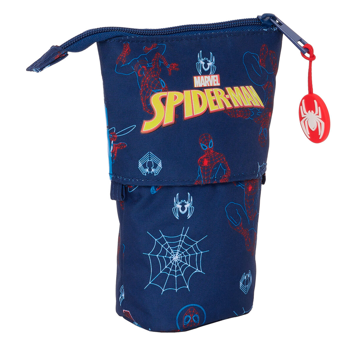 Pencil Holder Case Spider-Man Neon Navy Blue 8 x 19 x 6 cm Pencil Holder Case Spider-Man Neon Navy Blue 8 x 19 x 6 cm