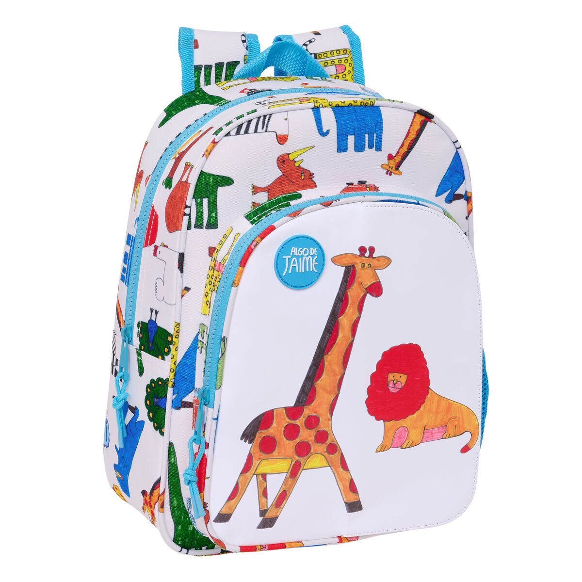 School Bag Algo de Jaime White 26 x 34 x 11 cm School Bag Algo de Jaime White 26 x 34 x 11 cm