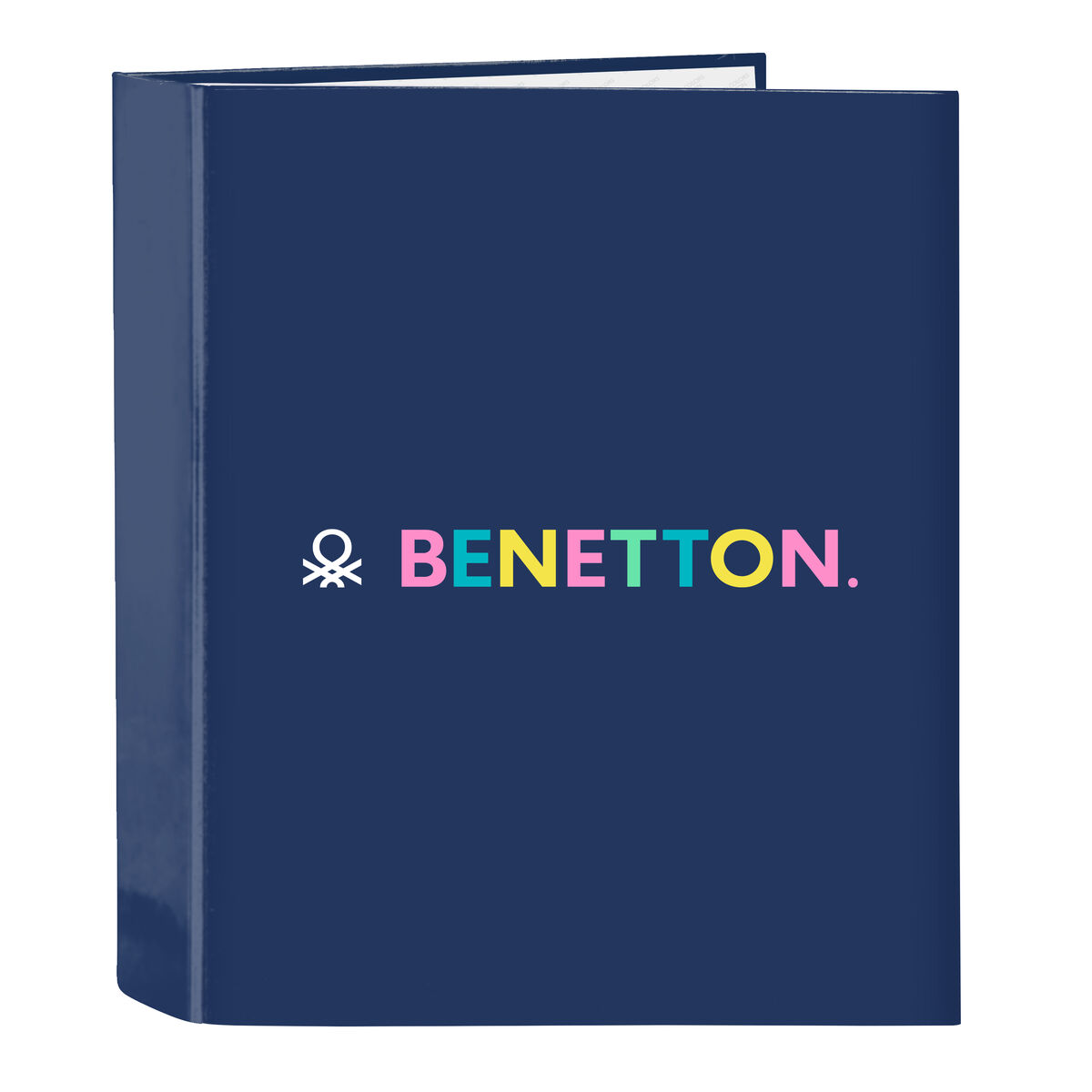 Ring binder Benetton Cool Navy Blue A4 27 x 33 x 6 cm Ring binder Benetton Cool Navy Blue A4 27 x 33 x 6 cm