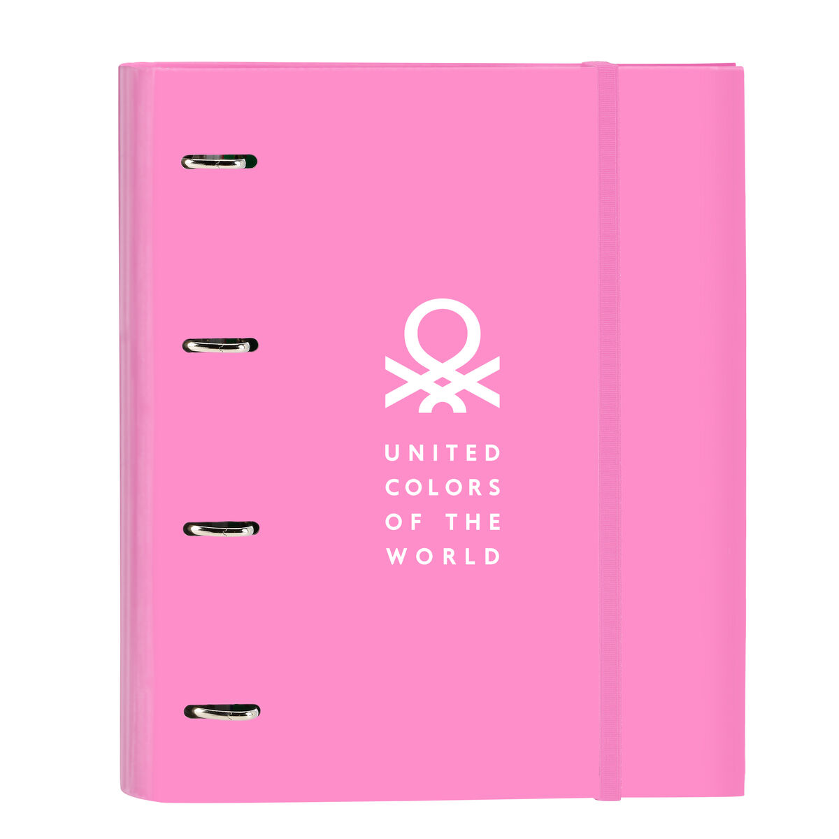 Ring binder Benetton Spring Sky blue 27 x 32 x 3.5 cm Ring binder Benetton Spring Sky blue 27 x 32 x 3.5 cm