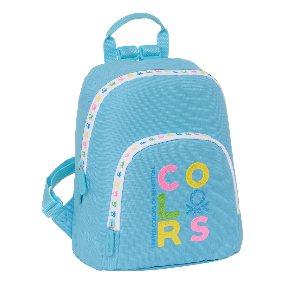 Rucksack Benetton Spring Mini Celeste 25 x 30 x 13 cm Rucksack Benetton Spring Mini Celeste 25 x 30 x 13 cm