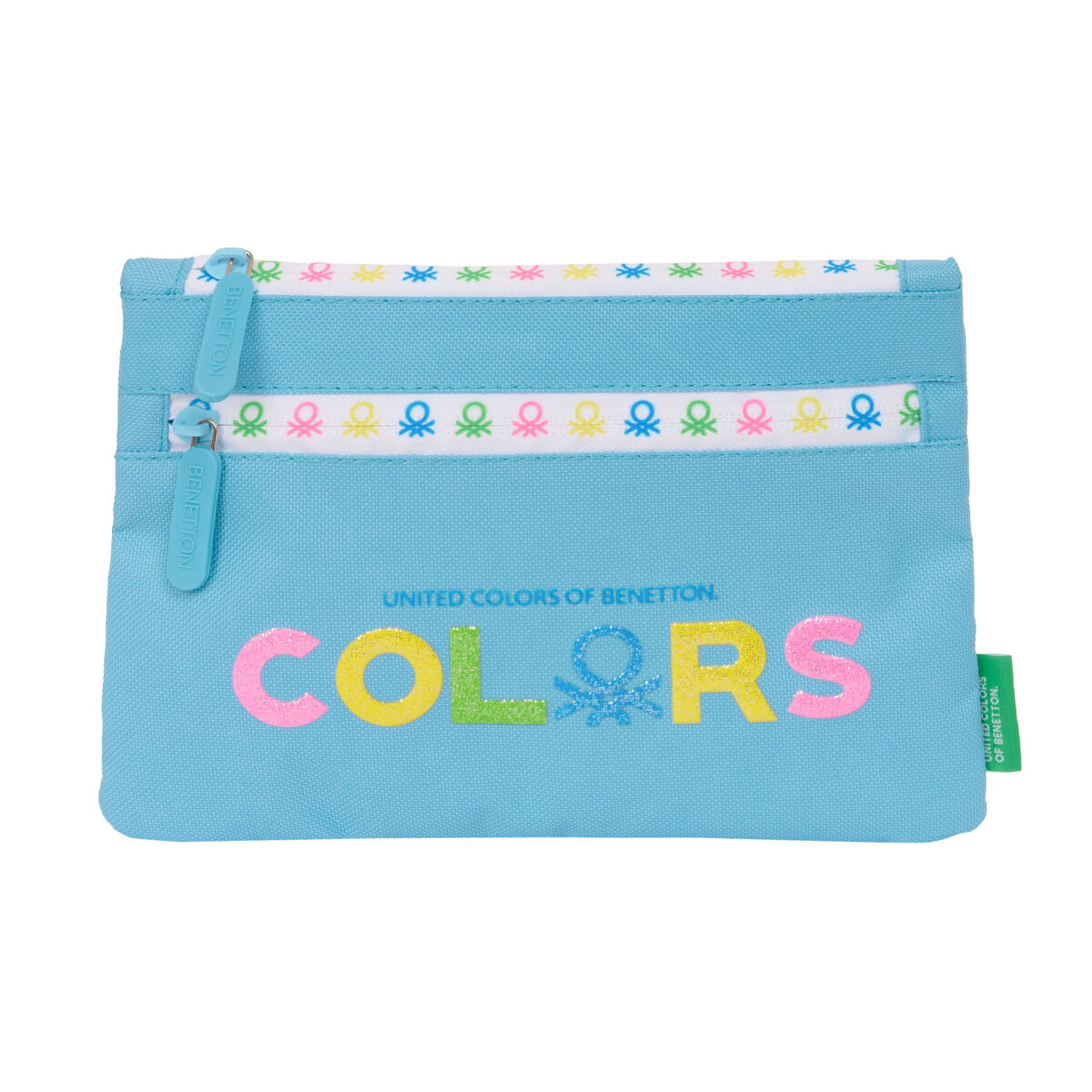 School Case Benetton Spring Sky blue 23 x 16 x 3 cm School Case Benetton Spring Sky blue 23 x 16 x 3 cm