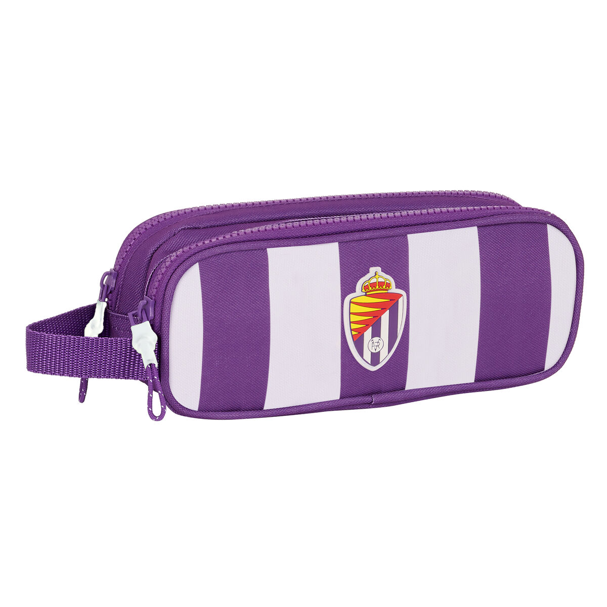 Double Carry-all Real Valladolid C.F. White Purple 21 x 8 x 6 cm Double Carry-all Real Valladolid C.F. White Purple 21 x 8 x 6 cm