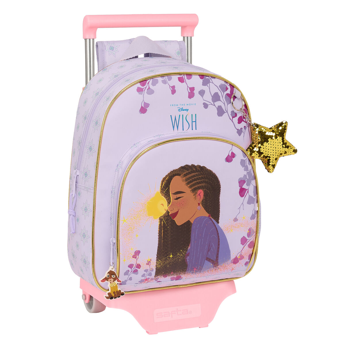 School Rucksack with Wheels Wish Lilac 28 x 34 x 10 cm School Rucksack with Wheels Wish Lilac 28 x 34 x 10 cm