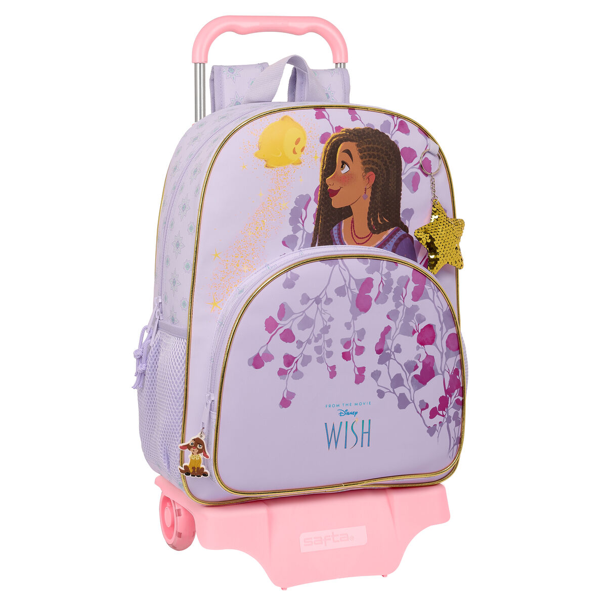 School Rucksack with Wheels Wish Lilac 33 x 42 x 14 cm School Rucksack with Wheels Wish Lilac 33 x 42 x 14 cm