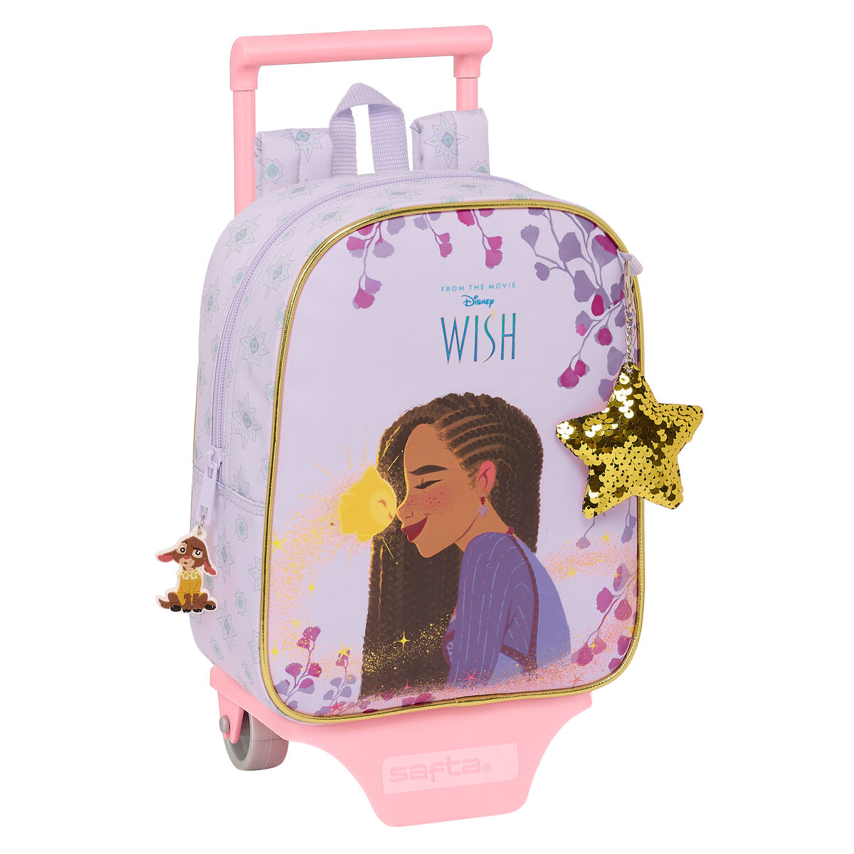 School Rucksack with Wheels Wish Lilac 22 x 27 x 10 cm School Rucksack with Wheels Wish Lilac 22 x 27 x 10 cm