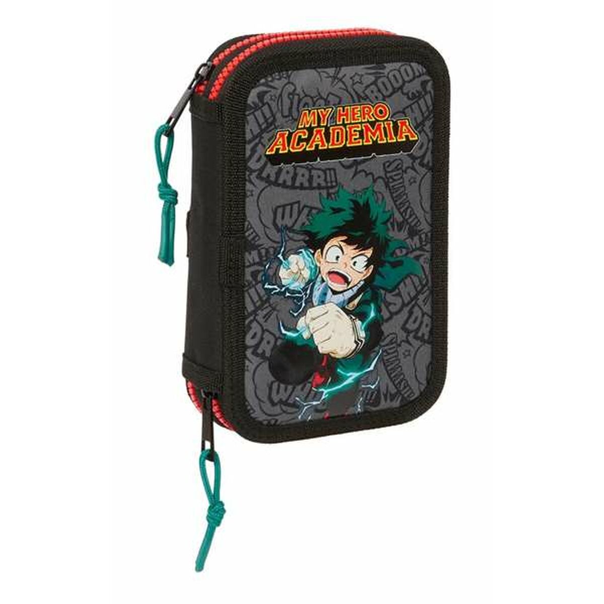 School Case My Hero Academia Black 12.5 x 19.5 x 4 cm 28 Pieces School Case My Hero Academia Black 12.5 x 19.5 x 4 cm 28 Pieces