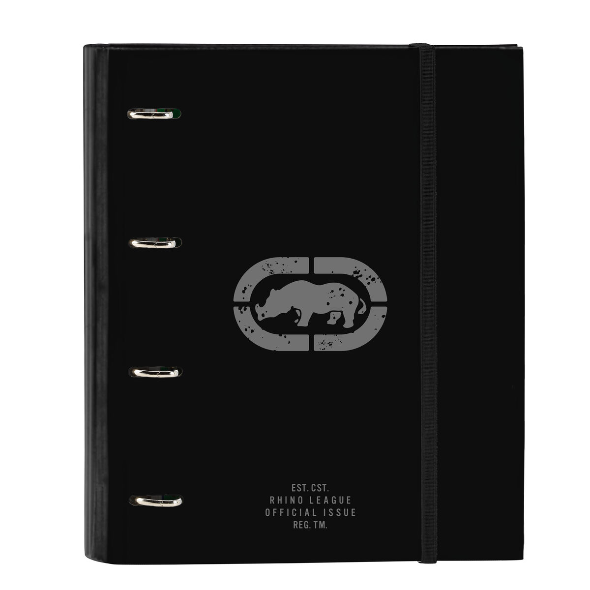 Ring binder Eckō Unltd. Rhino Black Grey 27 x 32 x 3.5 cm Ring binder Eckō Unltd. Rhino Black Grey 27 x 32 x 3.5 cm