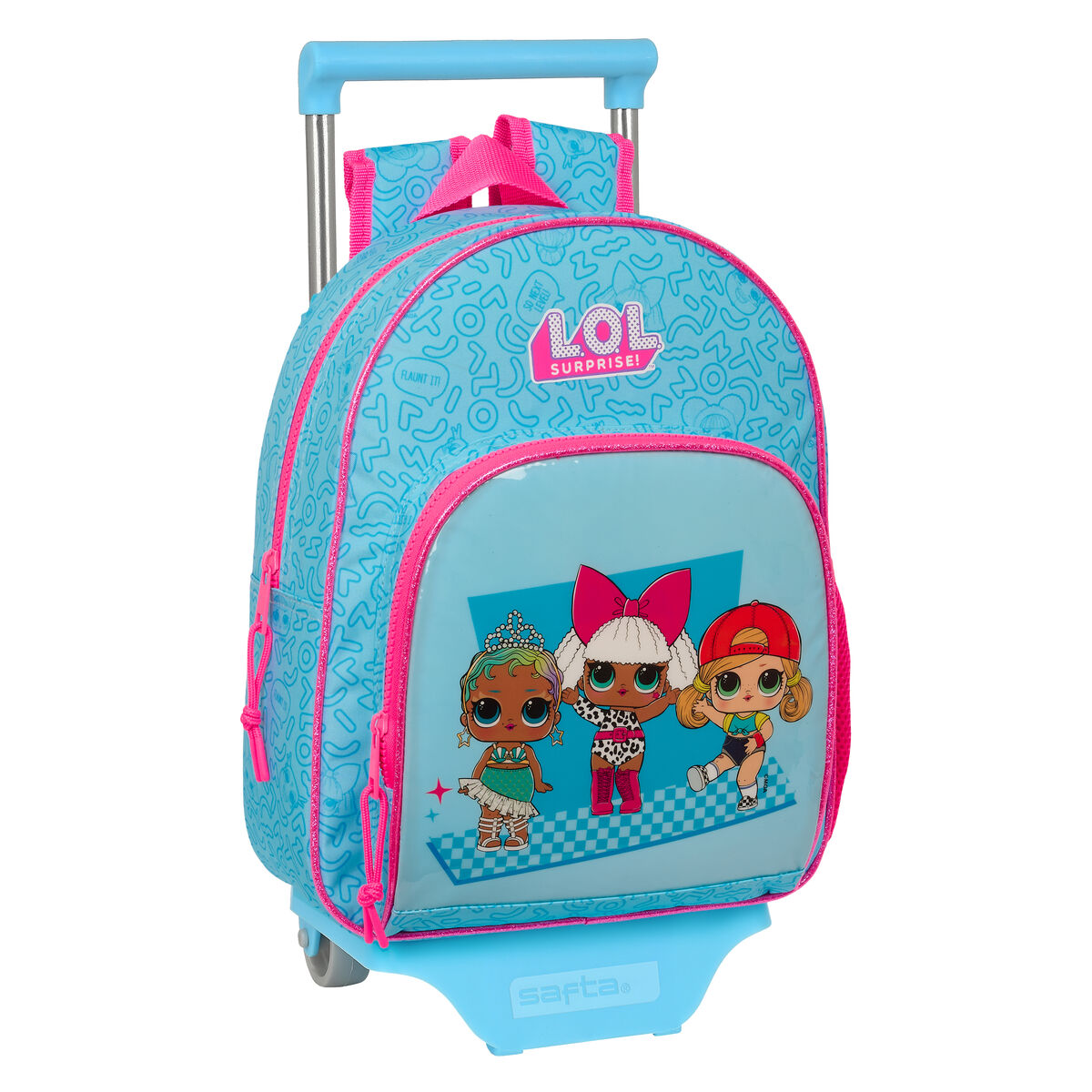 School Rucksack with Wheels LOL Surprise! Divas Blue 28 x 34 x 10 cm School Rucksack with Wheels LOL Surprise! Divas Blue 28 x 34 x 10 cm