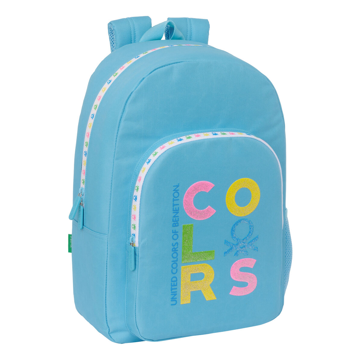 School Bag Benetton Spring Celeste 30 x 46 x 14 cm School Bag Benetton Spring Celeste 30 x 46 x 14 cm