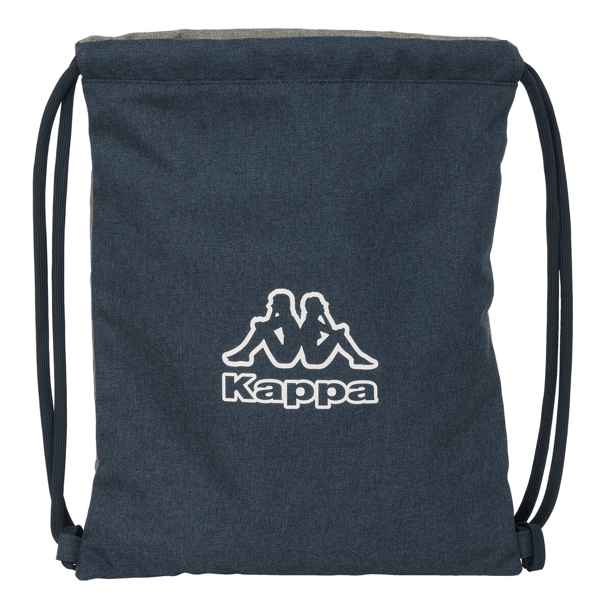 Backpack with Strings Kappa Dark navy Grey Navy Blue 35 x 40 x 1 cm Backpack with Strings Kappa Dark navy Grey Navy Blue 35 x 40 x 1 cm