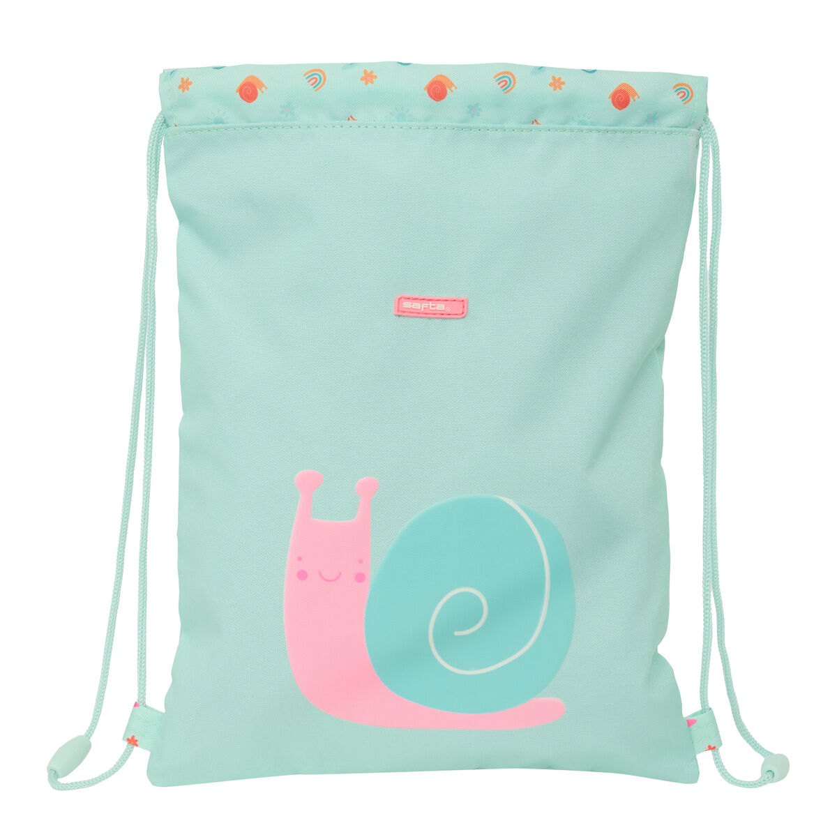 Backpack with Strings Safta Caracol Turquoise 26 x 34 x 1 cm Backpack with Strings Safta Caracol Turquoise 26 x 34 x 1 cm