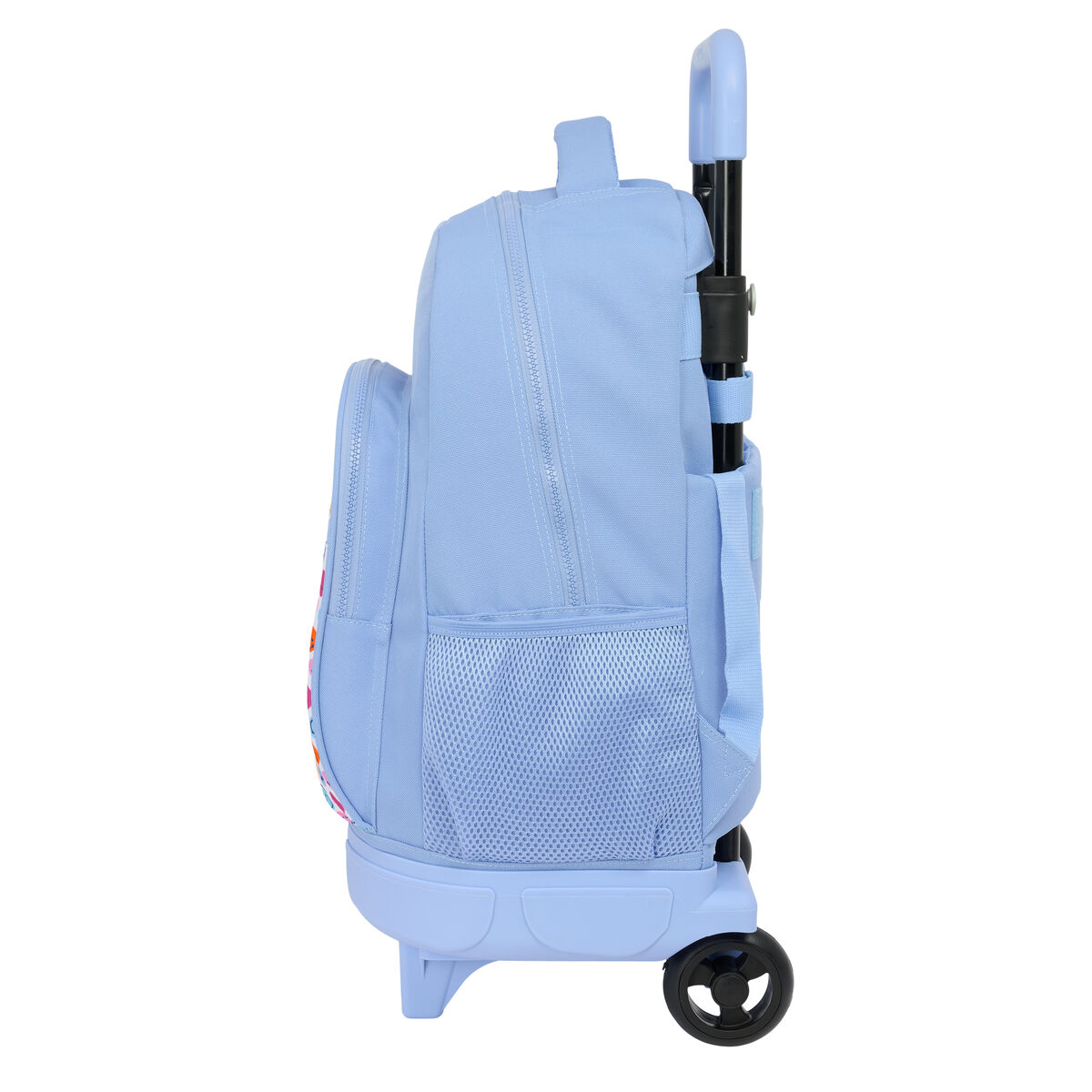 School Bag Smiley Joyful Blue Multicolour 33 x 45 x 22 cm