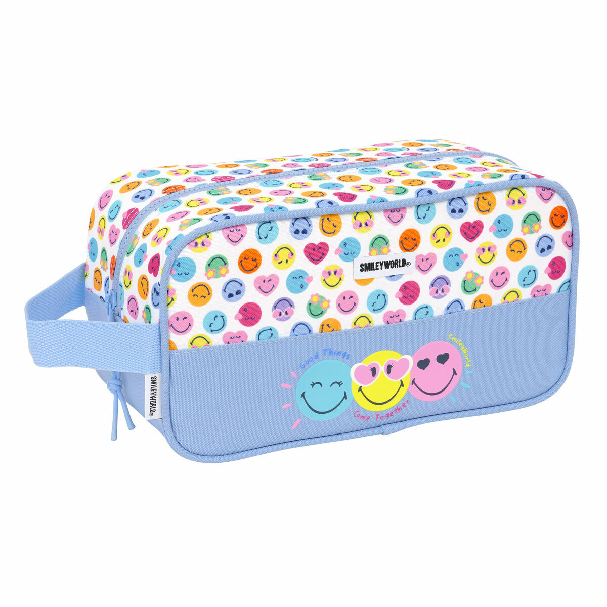 Travel Slipper Holder Smiley Joyful Multicolour Light Blue 29 x 15 x 14 cm Travel Slipper Holder Smiley Joyful Multicolour Light Blue 29 x 15 x 14 cm