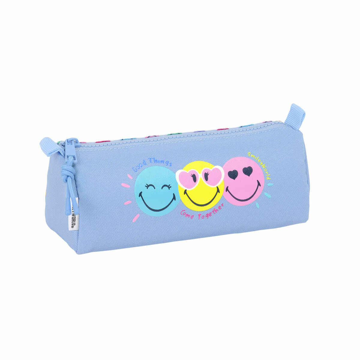Holdall Smiley Joyful Multicolour Light Blue 21 x 8 x 7 cm