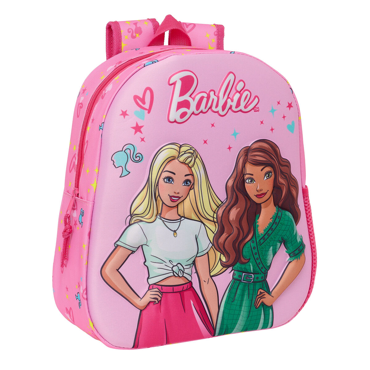 3D School Bag Barbie Pink Fuchsia 27 x 33 x 10 cm 3D School Bag Barbie Pink Fuchsia 27 x 33 x 10 cm