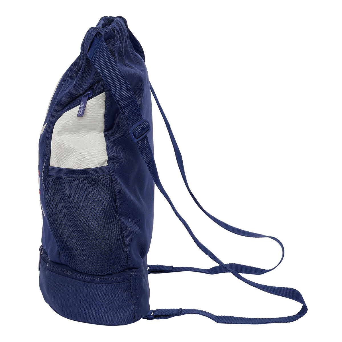 Child’s Backpack Bag Benetton Varsity Grey Navy Blue 35 x 40 x 1 cm
