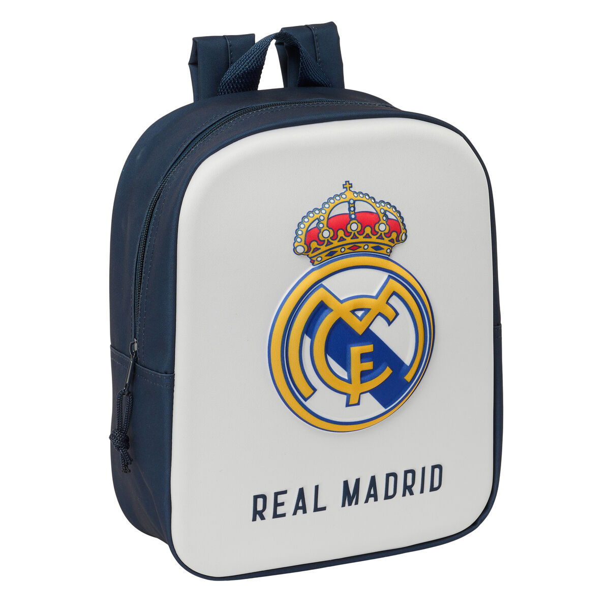 Child bag Real Madrid C.F. White Navy Blue 22 x 27 x 10 cm Child bag Real Madrid C.F. White Navy Blue 22 x 27 x 10 cm