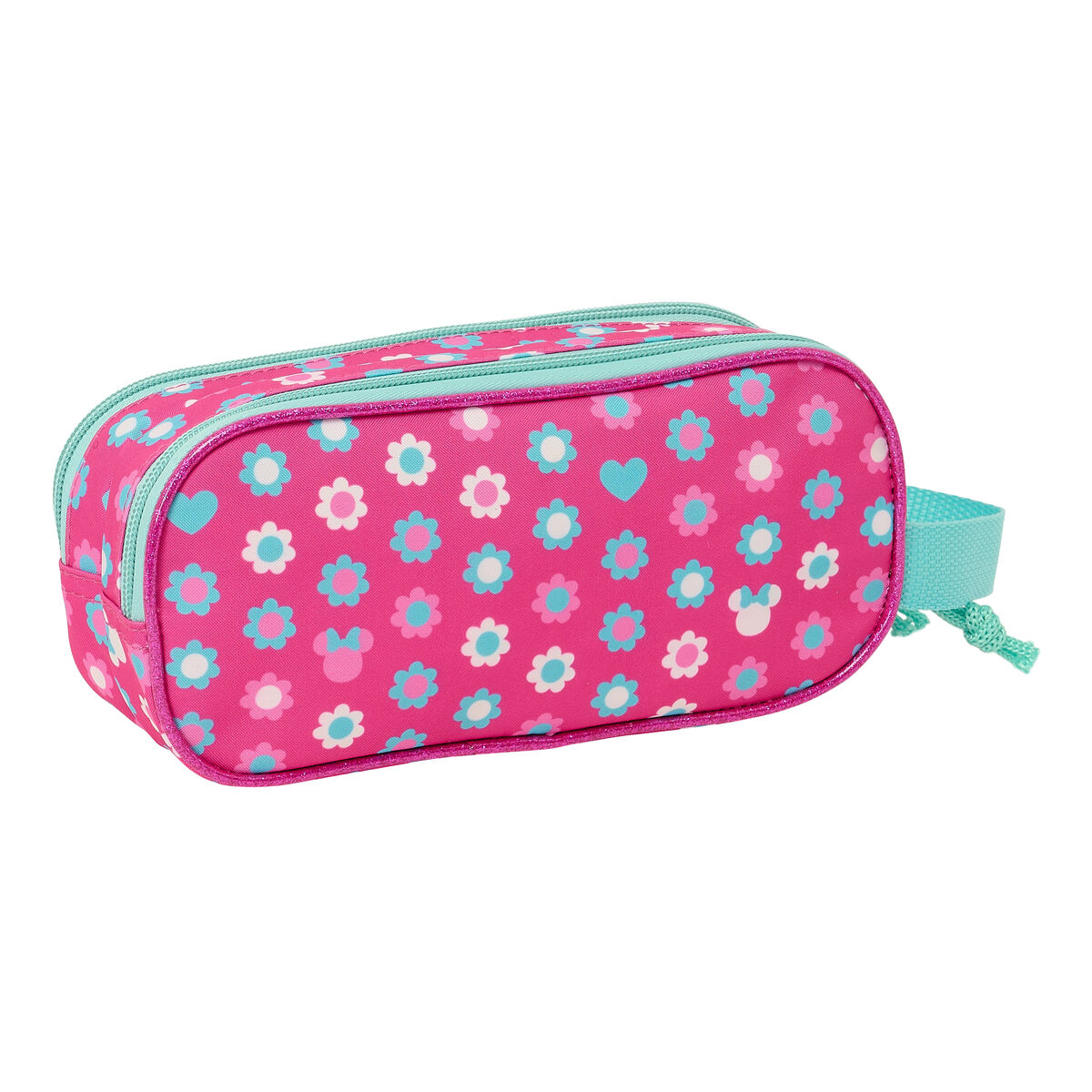 Double Carry-all Minnie Mouse Pink 21 x 8 x 6 cm 3D