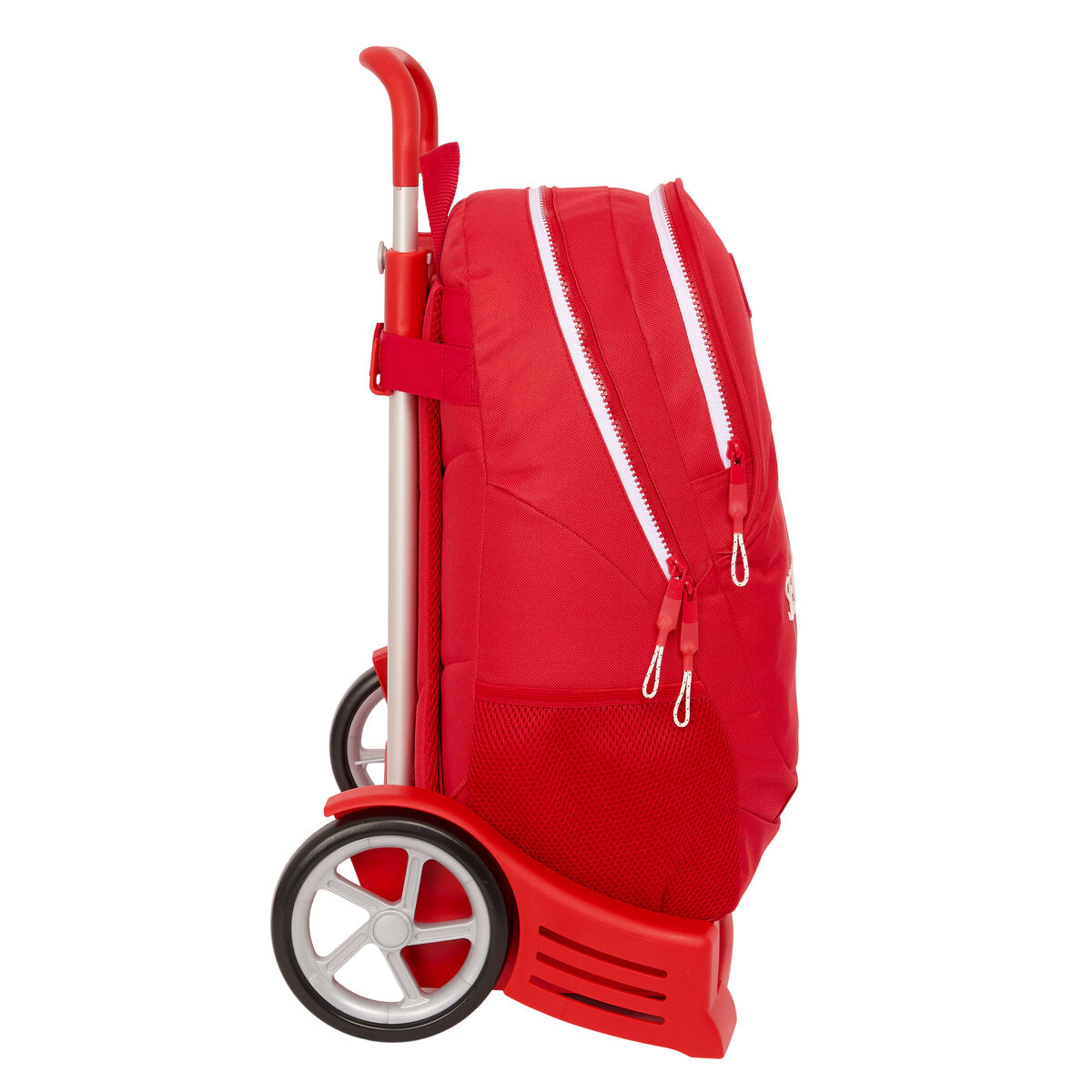 School Rucksack with Wheels Sevilla FÃºtbol Club Red 32 x 44 x 16 cm