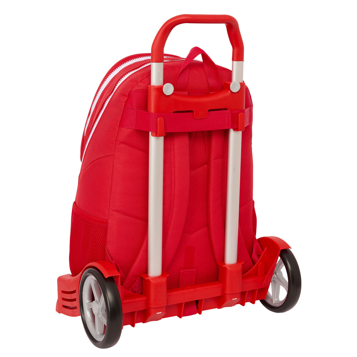 School Rucksack with Wheels Sevilla FÃºtbol Club Red 32 x 44 x 16 cm