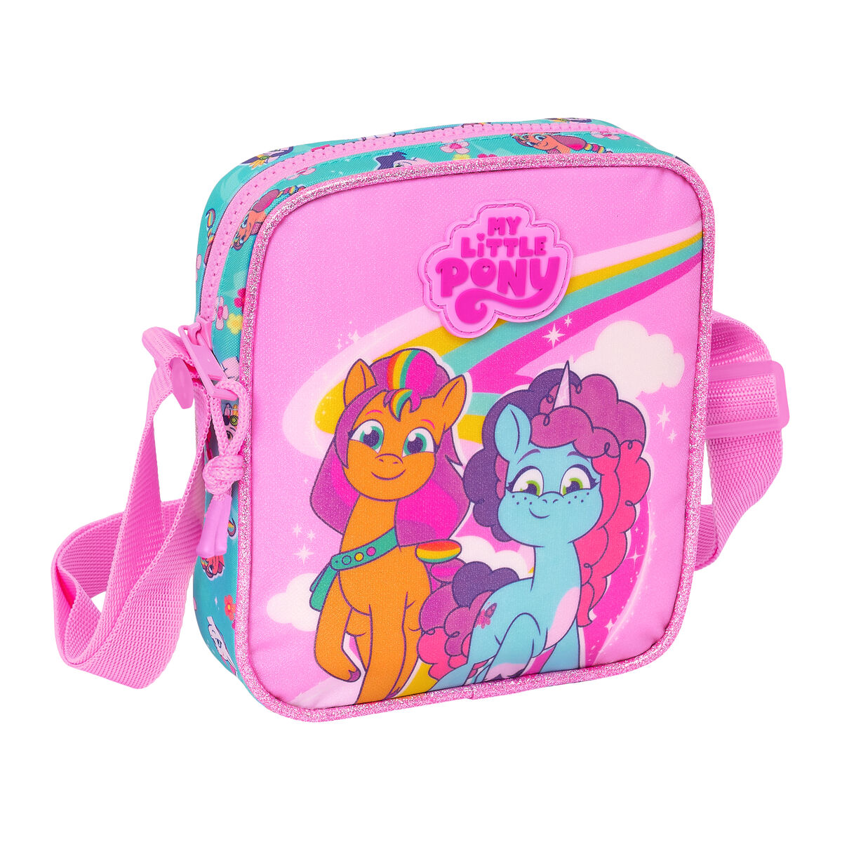 Shoulder Bag My Little Pony Magic Pink Turquoise 16 x 18 x 4 cm Shoulder Bag My Little Pony Magic Pink Turquoise 16 x 18 x 4 cm