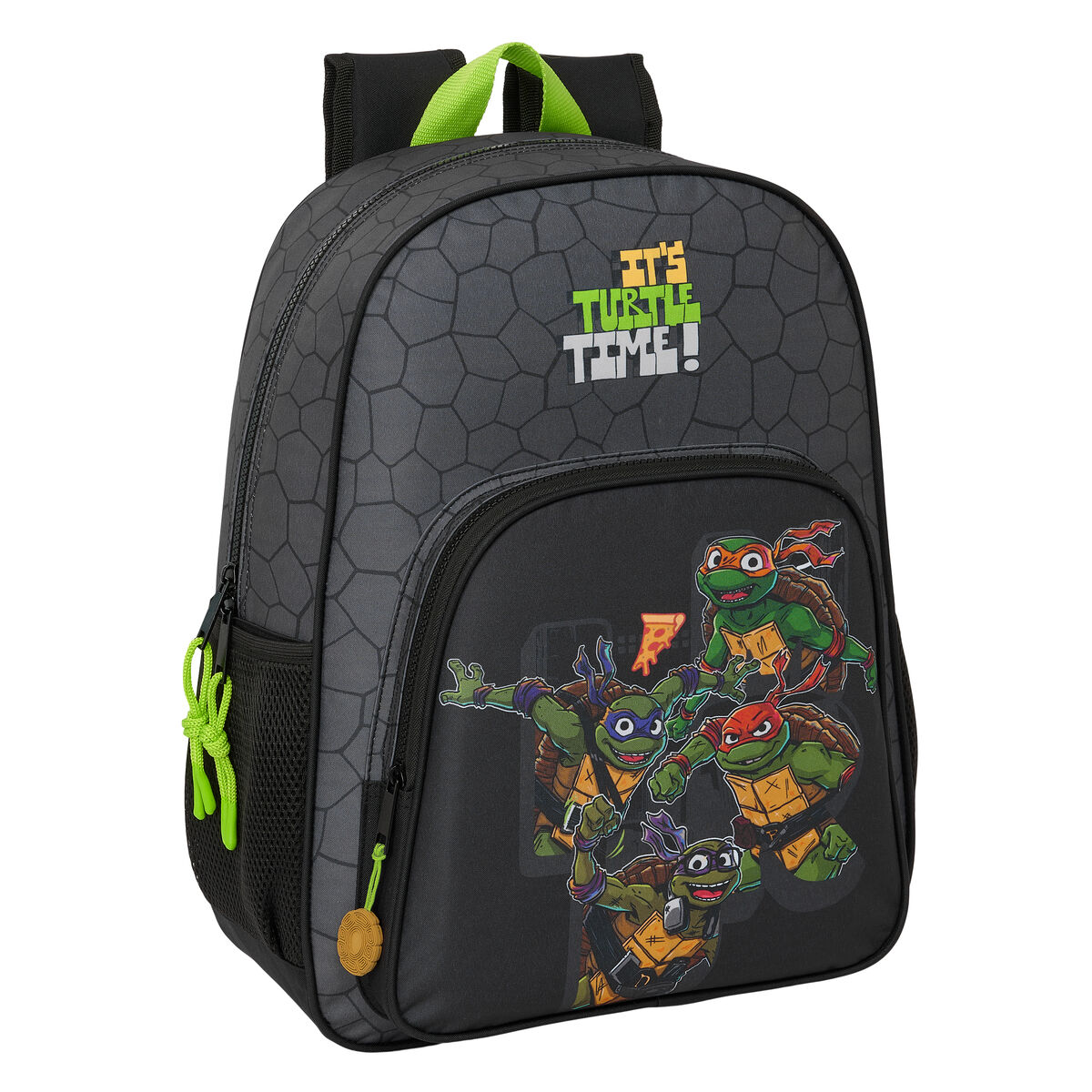 School Bag Teenage Mutant Ninja Turtles Black Grey 33 x 42 x 14 cm School Bag Teenage Mutant Ninja Turtles Black Grey 33 x 42 x 14 cm