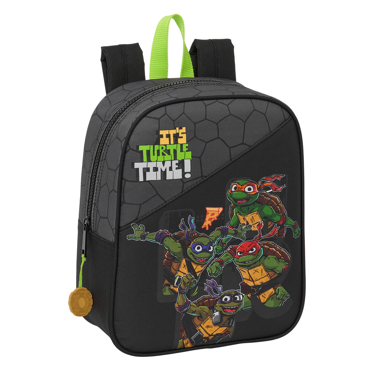 School Bag Teenage Mutant Ninja Turtles Black Grey 22 x 27 x 10 cm School Bag Teenage Mutant Ninja Turtles Black Grey 22 x 27 x 10 cm