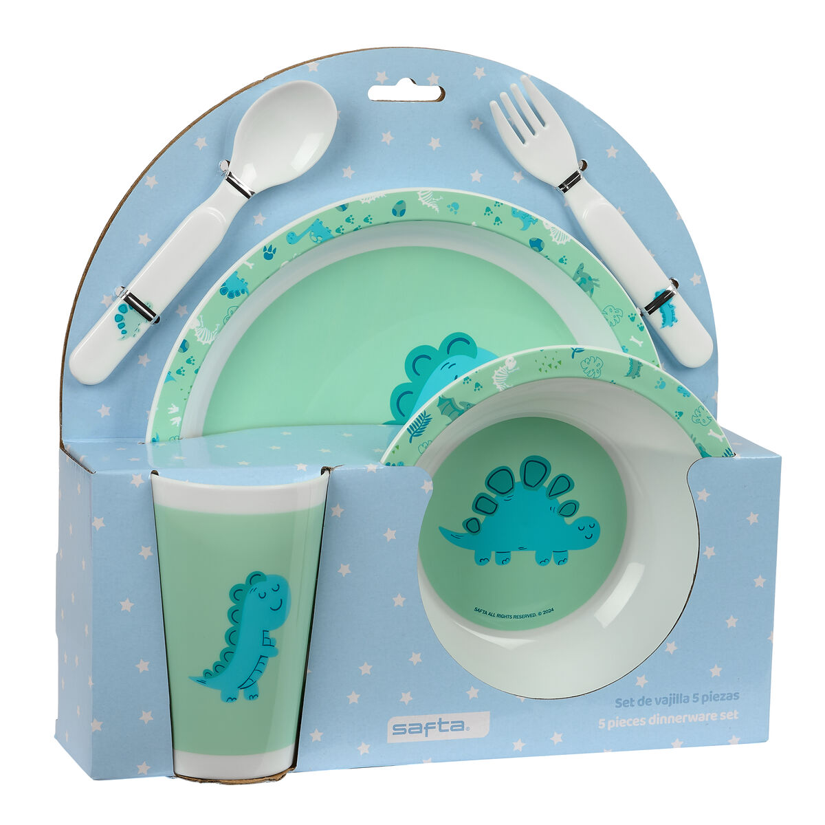 Children’s dish set Safta Dino Polyester 26 x 26 x 9 cm Children’s dish set Safta Dino Polyester 26 x 26 x 9 cm