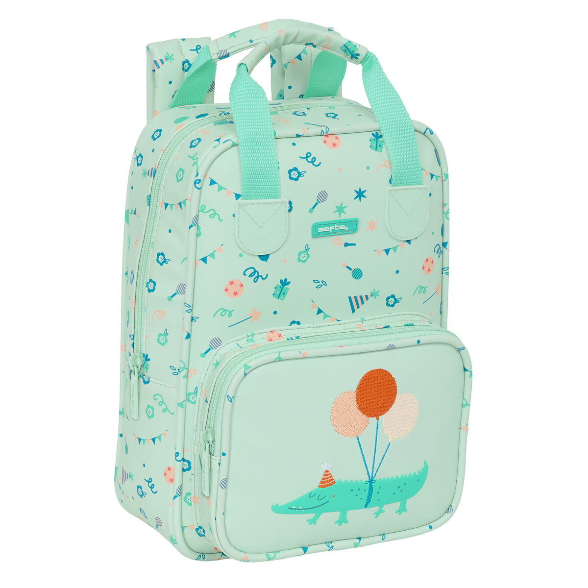 Child bag Safta Fiesta Green 20 x 28 x 8 cm Child bag Safta Fiesta Green 20 x 28 x 8 cm