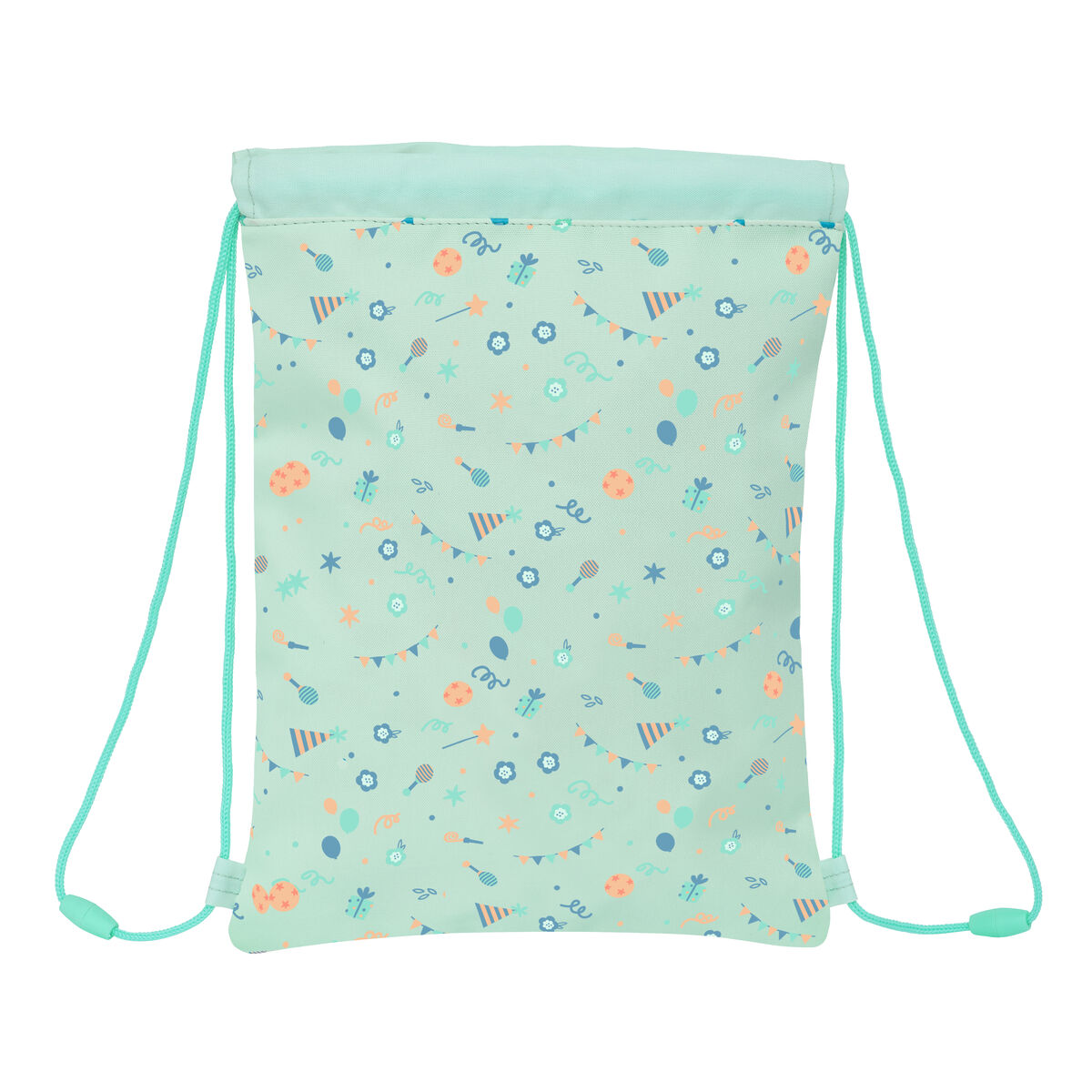 Backpack with Strings Safta Fiesta Green 26 x 34 x 1 cm