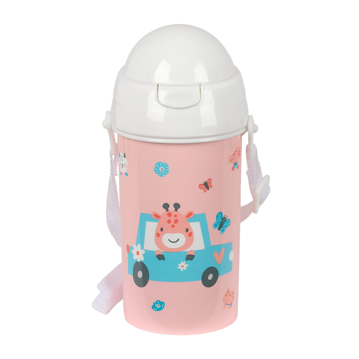 Water bottle Safta Jirafa Coral PVC 500 ml Water bottle Safta Jirafa Coral PVC 500 ml