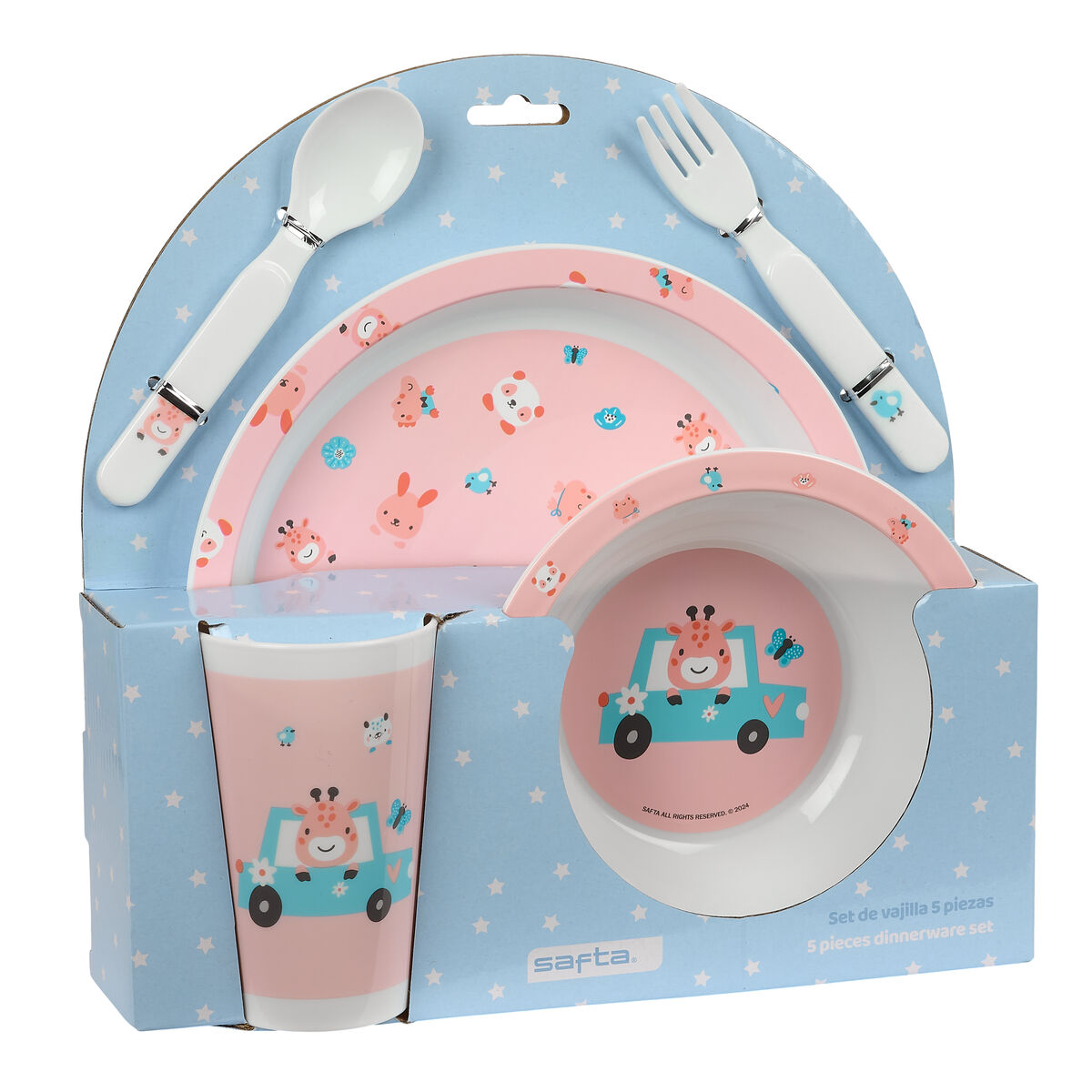 Children’s dish set Safta Jirafa Polyester 26 x 26 x 9 cm Children’s dish set Safta Jirafa Polyester 26 x 26 x 9 cm