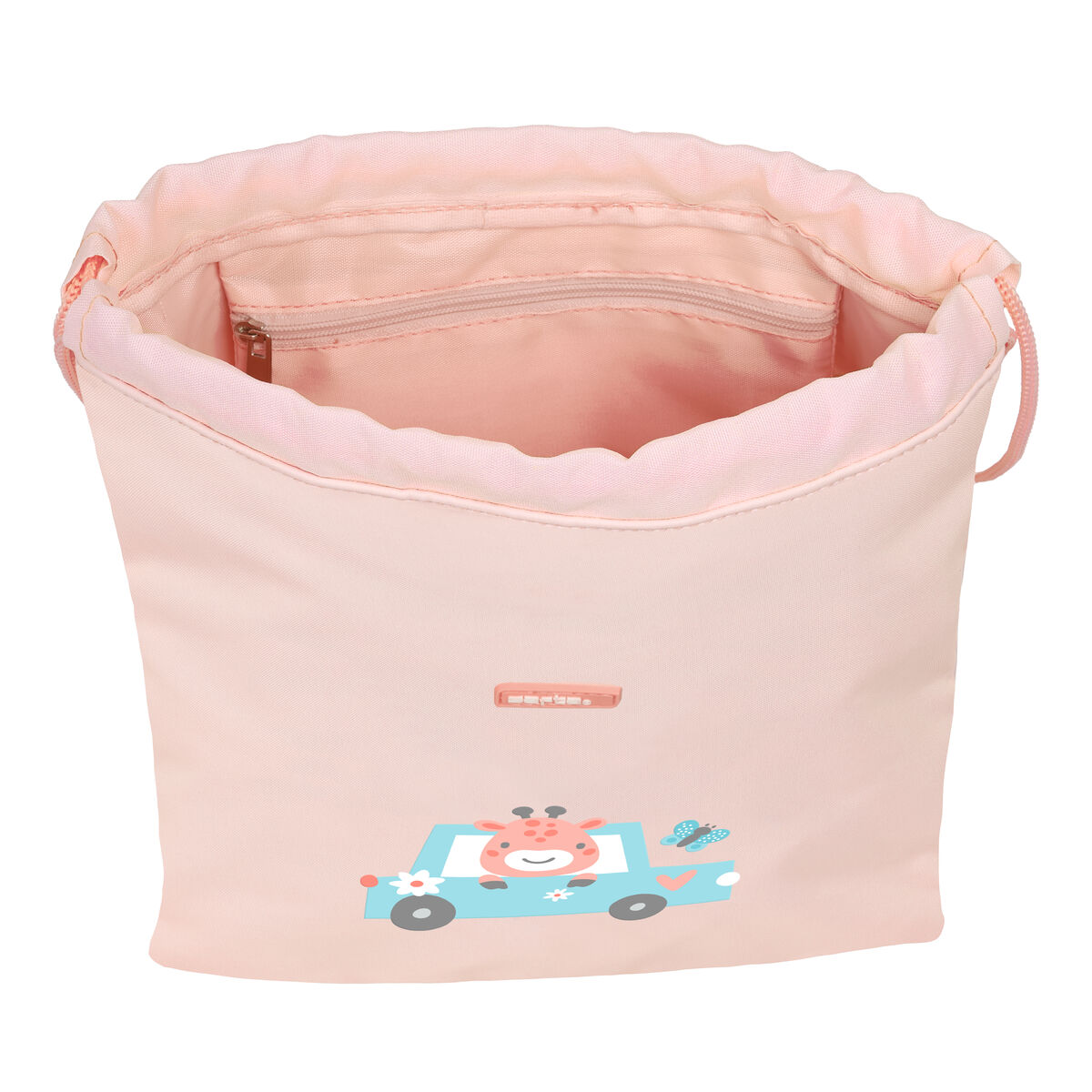 Backpack with Strings Safta Jirafa Coral 26 x 34 x 1 cm