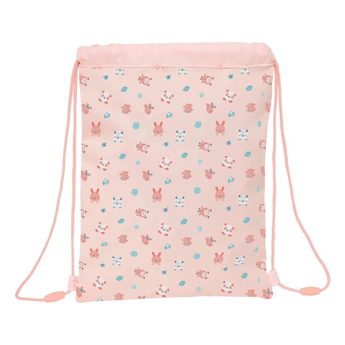 Backpack with Strings Safta Jirafa Coral 26 x 34 x 1 cm