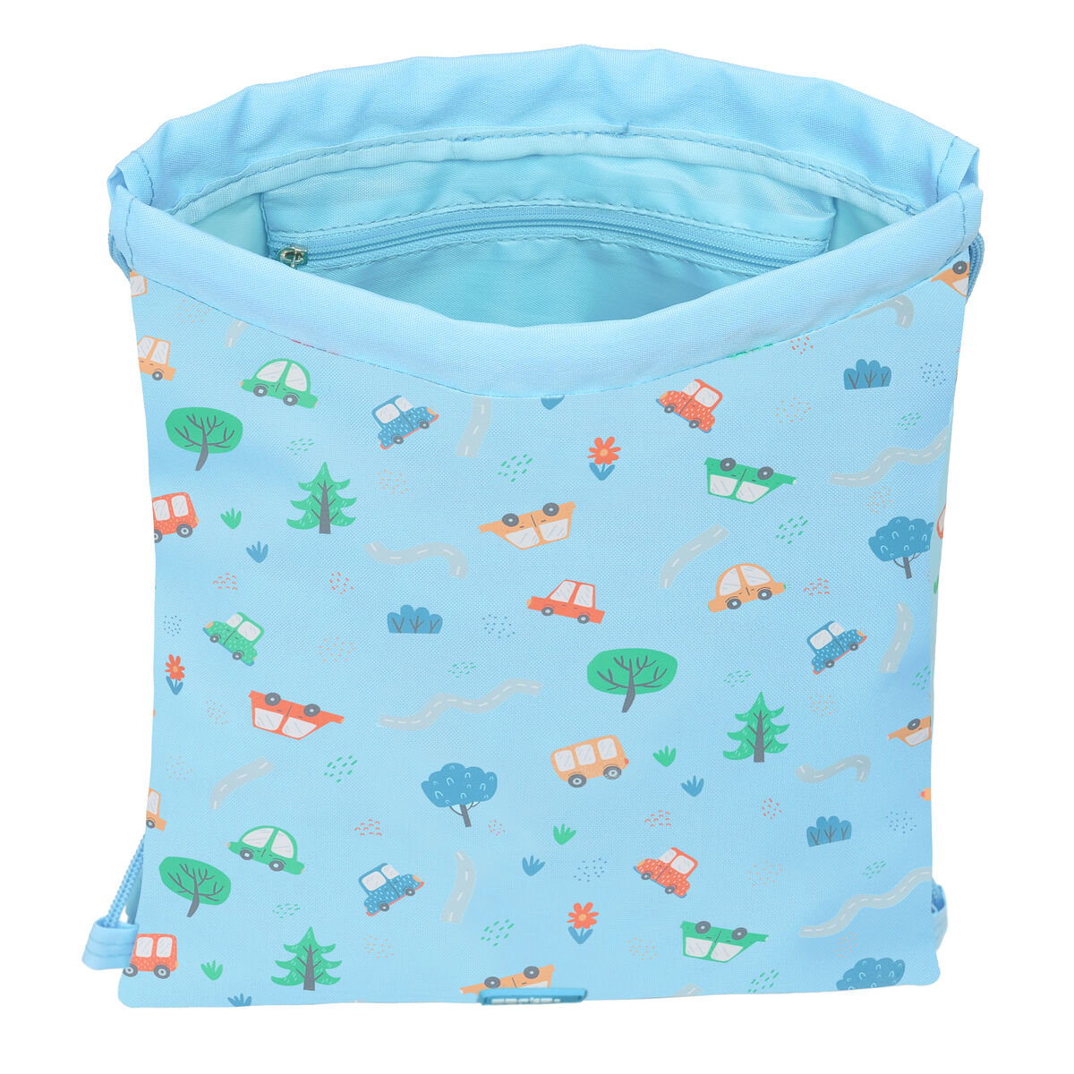 Backpack with Strings Safta Coches Blue 26 x 34 x 1 cm