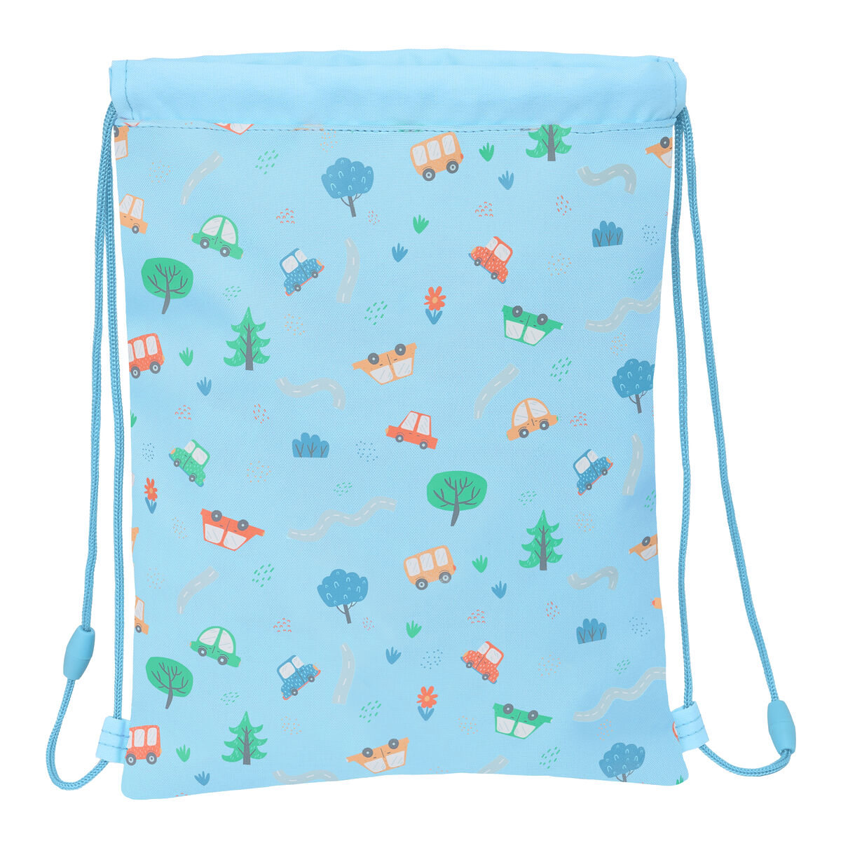 Backpack with Strings Safta Coches Blue 26 x 34 x 1 cm