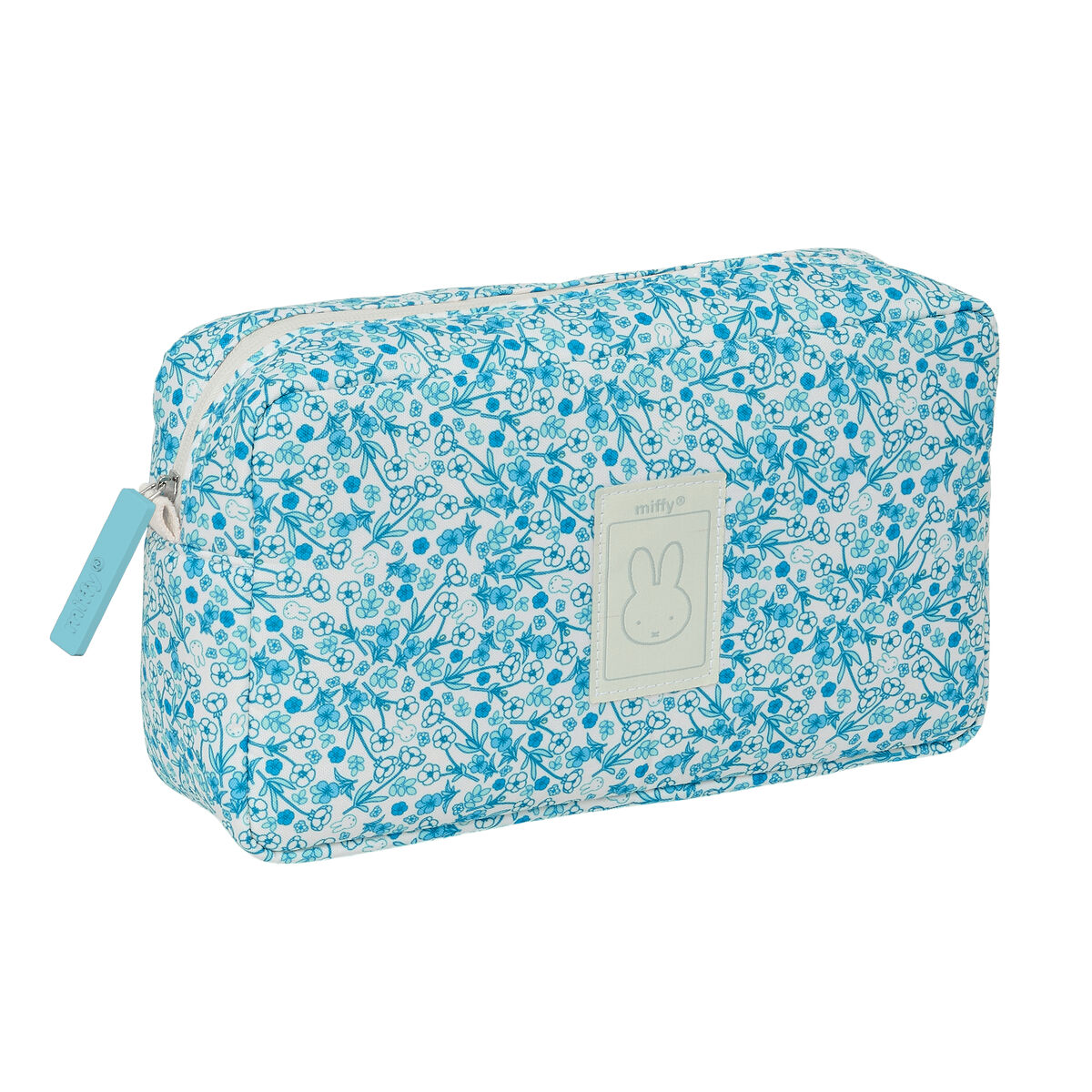 Travel Vanity Case Miffy Garden Turquoise 28 x 16 x 9 cm