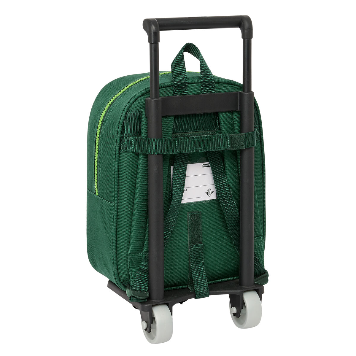 School Rucksack with Wheels Real Betis BalompiÃ© Green 22 x 27 x 10 cm