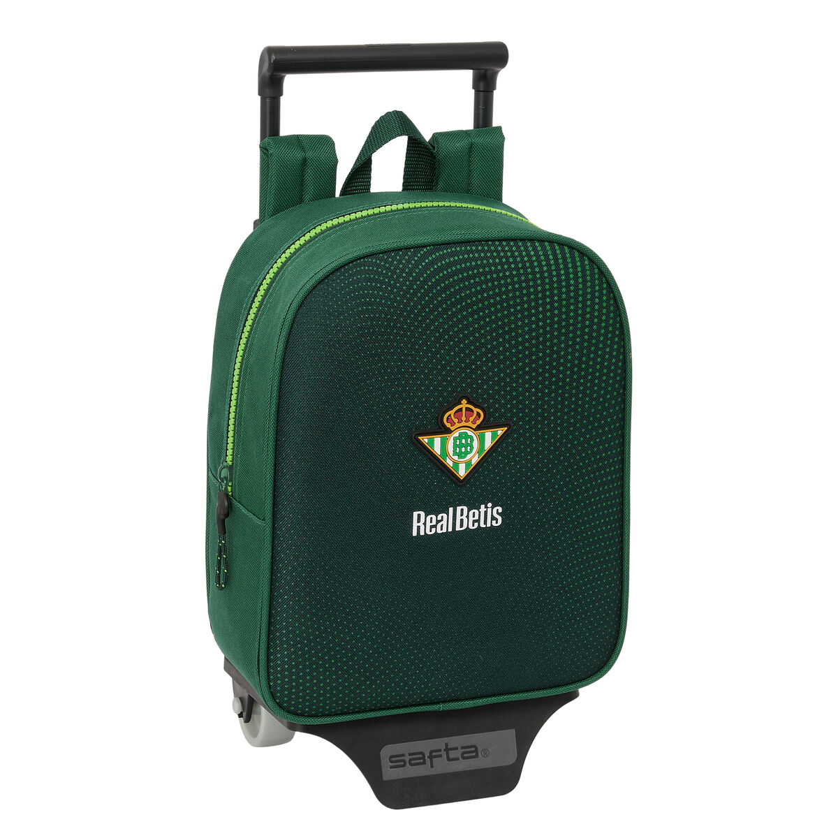 School Rucksack with Wheels Real Betis BalompiÃ© Green 22 x 27 x 10 cm