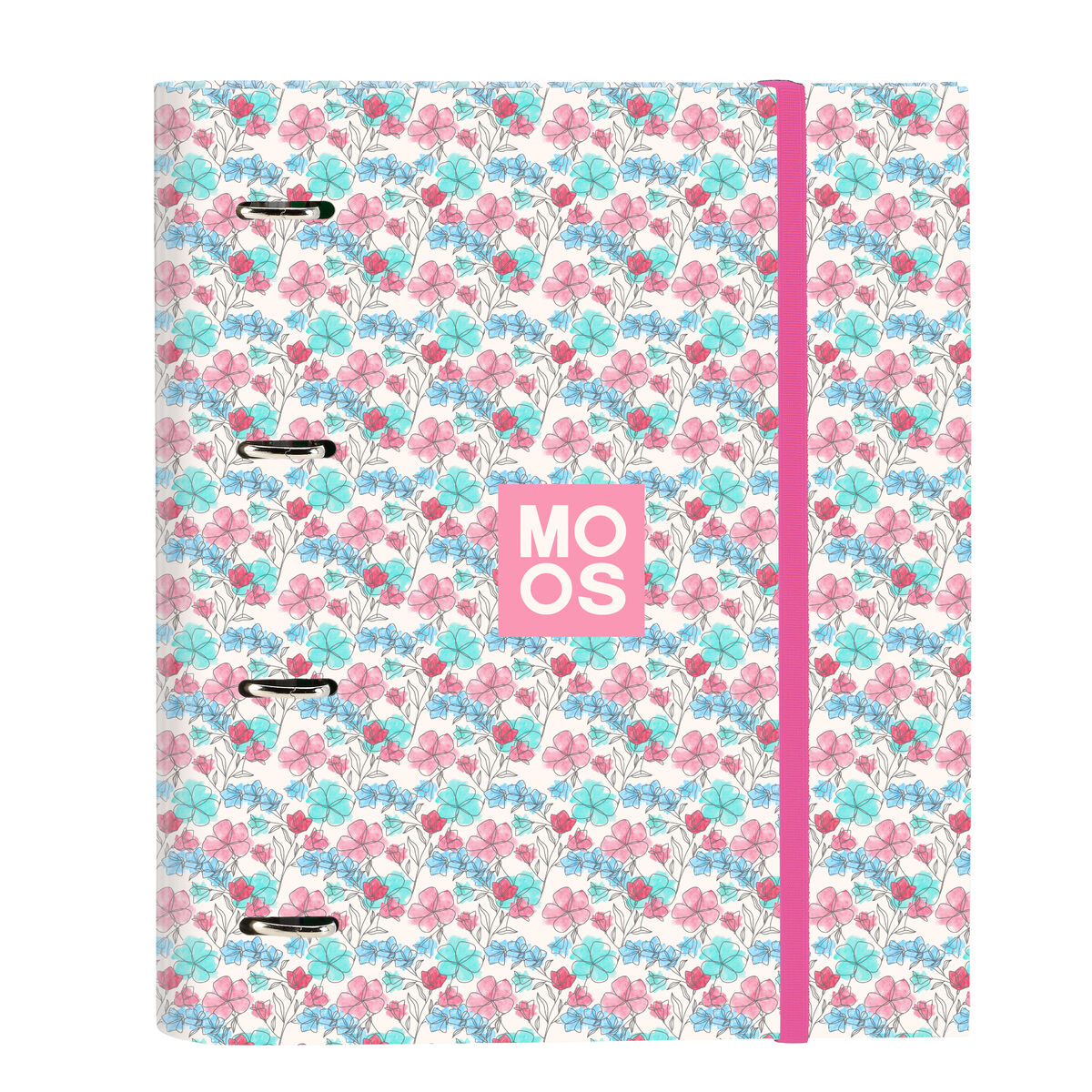 Ring binder Moos Flores Multicolour 27 x 32 x 3.5 cm Ring binder Moos Flores Multicolour 27 x 32 x 3.5 cm