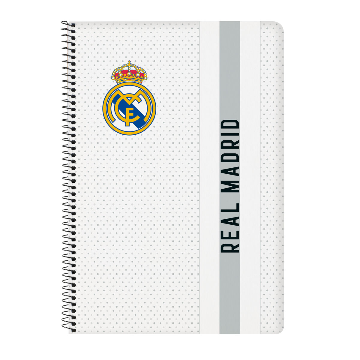 Notebook Real Madrid C.F. White Grey A4 80 Sheets Notebook Real Madrid C.F. White Grey A4 80 Sheets