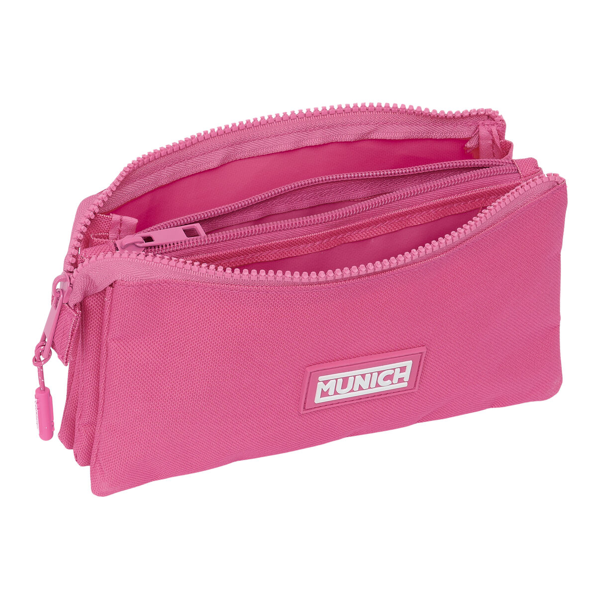 Triple Carry-all Munich Basic Fuchsia 22 x 12 x 3 cm